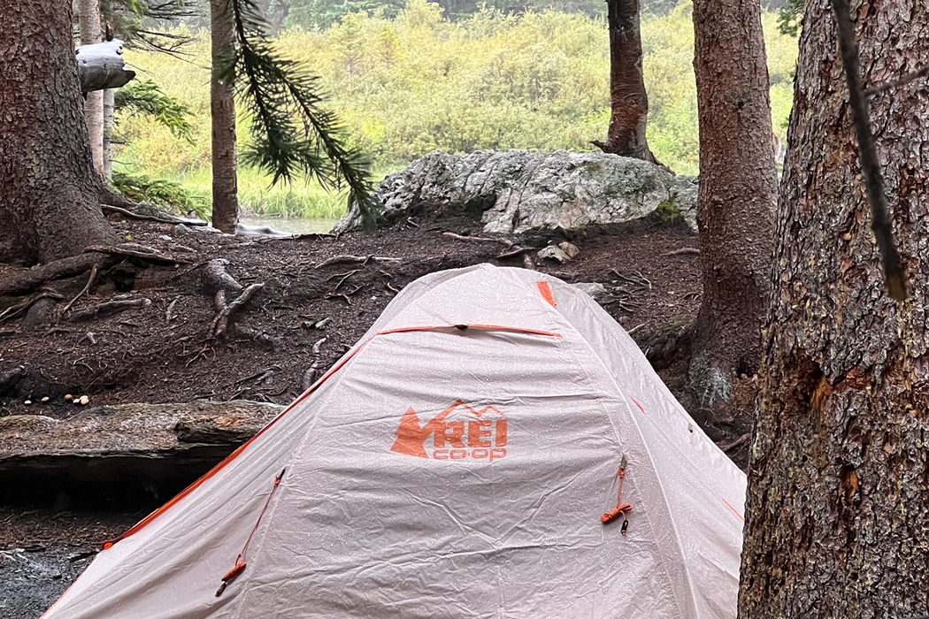 tent in wilderness setting